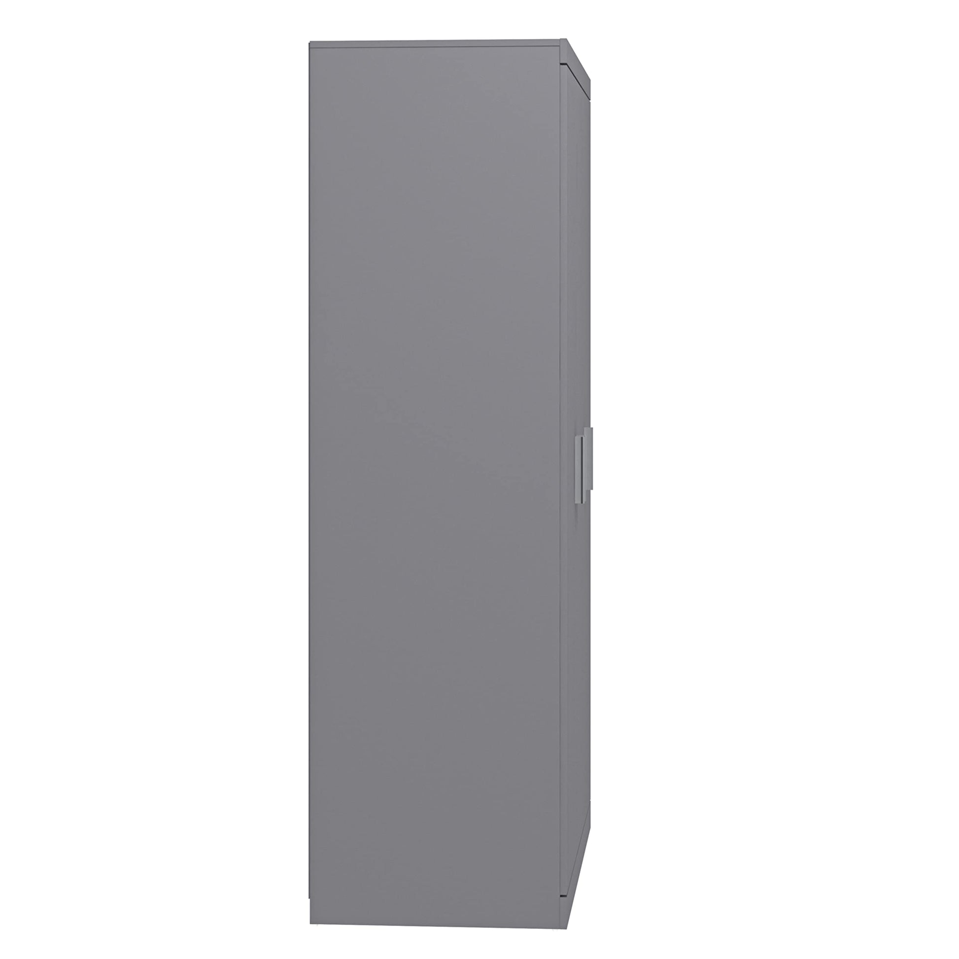 Galano Kimberley Wardrobe - Stylish & Sturdy 3 Door Wardrobe - Bedroom Furniture Unit with Hanging Rail Storage - ‎52.7 x 104.7 x 180.5 cm - Cool Grey