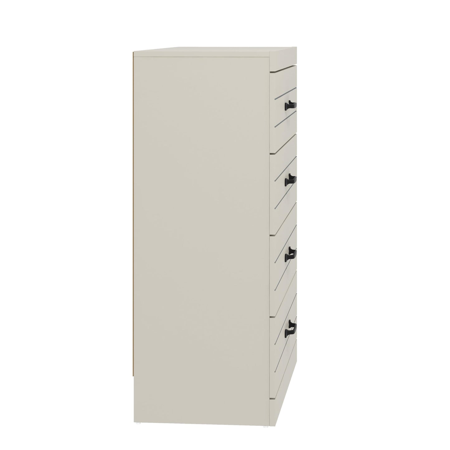 Galano Allington 4 Drawer Chest - Tall Drawer Chest with Storage for Bedroom - Chest of Drawers for Clothes - Storage Cabinet for Hallway, Entryway - Light Grey