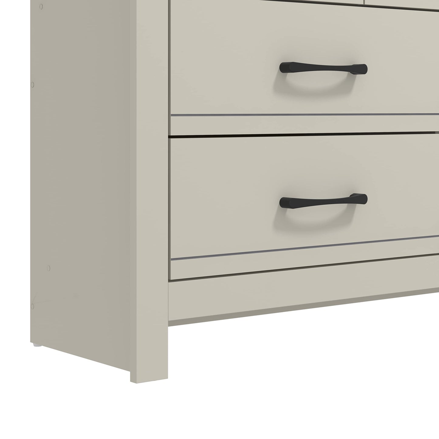 Galano Limestone 3+4 Drawer Chest - Chest of Drawer for Bedroom - Closet Organizers and Storage Cabinet for Hallway, Entryway (White)