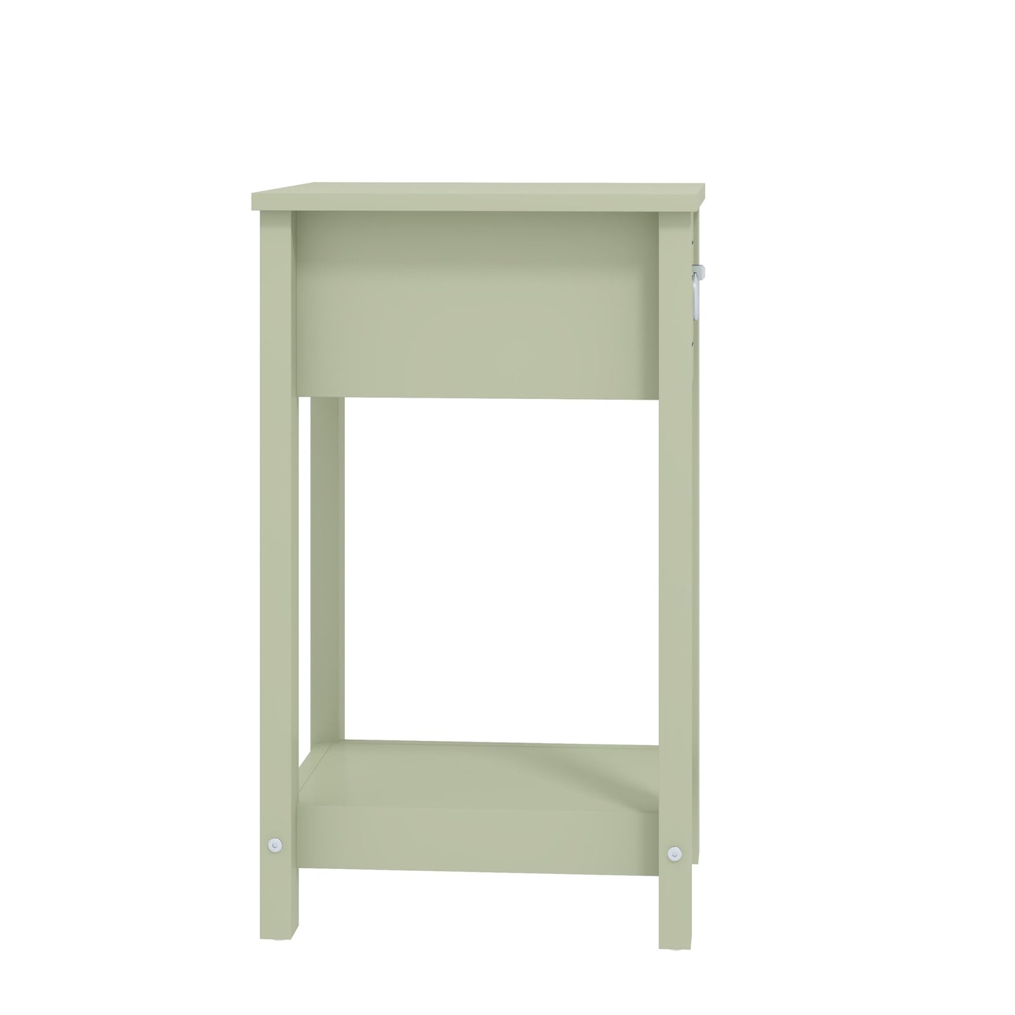 Galano Laurel Bedside Table, Stylish and Slim Side Table, Organizers and Storage Cabinet for Hallway, Entryway or Bedroom (Light Green)