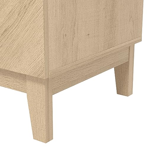 Galano Hanwell 2 Door 2 Drawer Sideboard - Cabinet Storage Organizer for Your Home - Storage Sideboard - Adjustable Shelves (Oslo Oak)