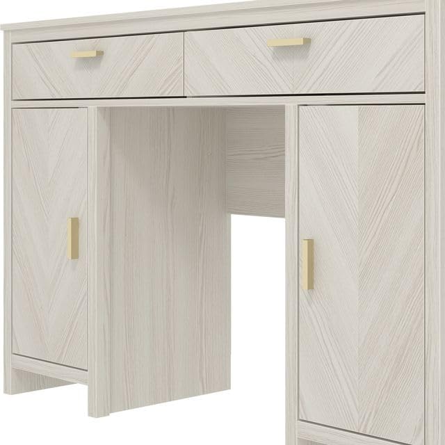 Galano Bonny Wide Dressing Table - Bedroom Large Vanity Makeup Table with Drawer and Door Storage – Console Table for Home Hallway and Living