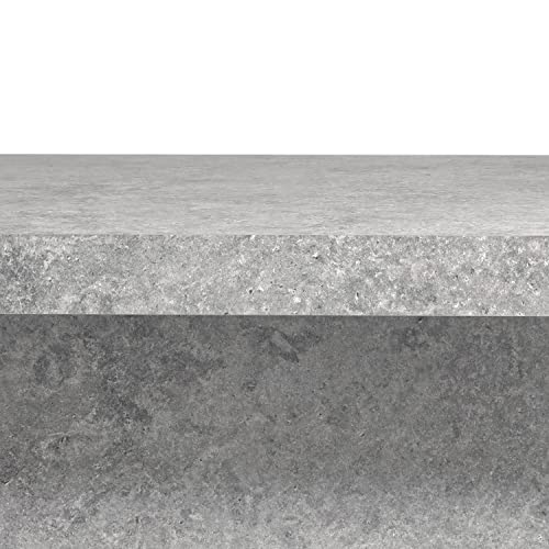 Galano Carmelo Coffee Table - Granite Design Table for Living Room - Natural Distressed Finish Texture - Square Wood Modern - Easy Assembly - Grey Stone