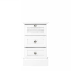 Galano Catalina 3 Drawer Bedside - Rattan Cabinet with Drawers - Organizers and Storage for Bedroom – Console for Entryway - Hallway or Living Room