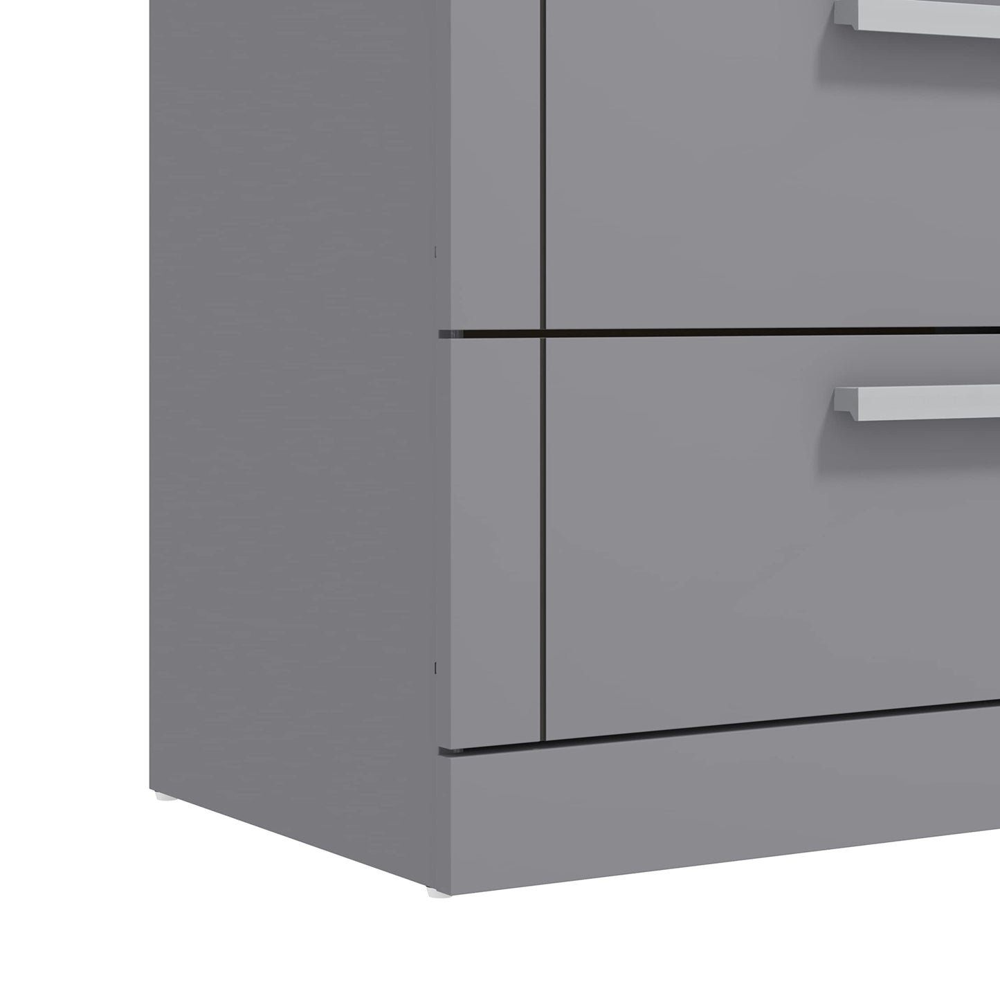 Galano Kimberley 4 Drawer Chest - Tall Drawer Chest with Storage for Bedroom - Chest of Drawers for Clothes - Storage Cabinet for Hallway, Entryway - Cool Grey