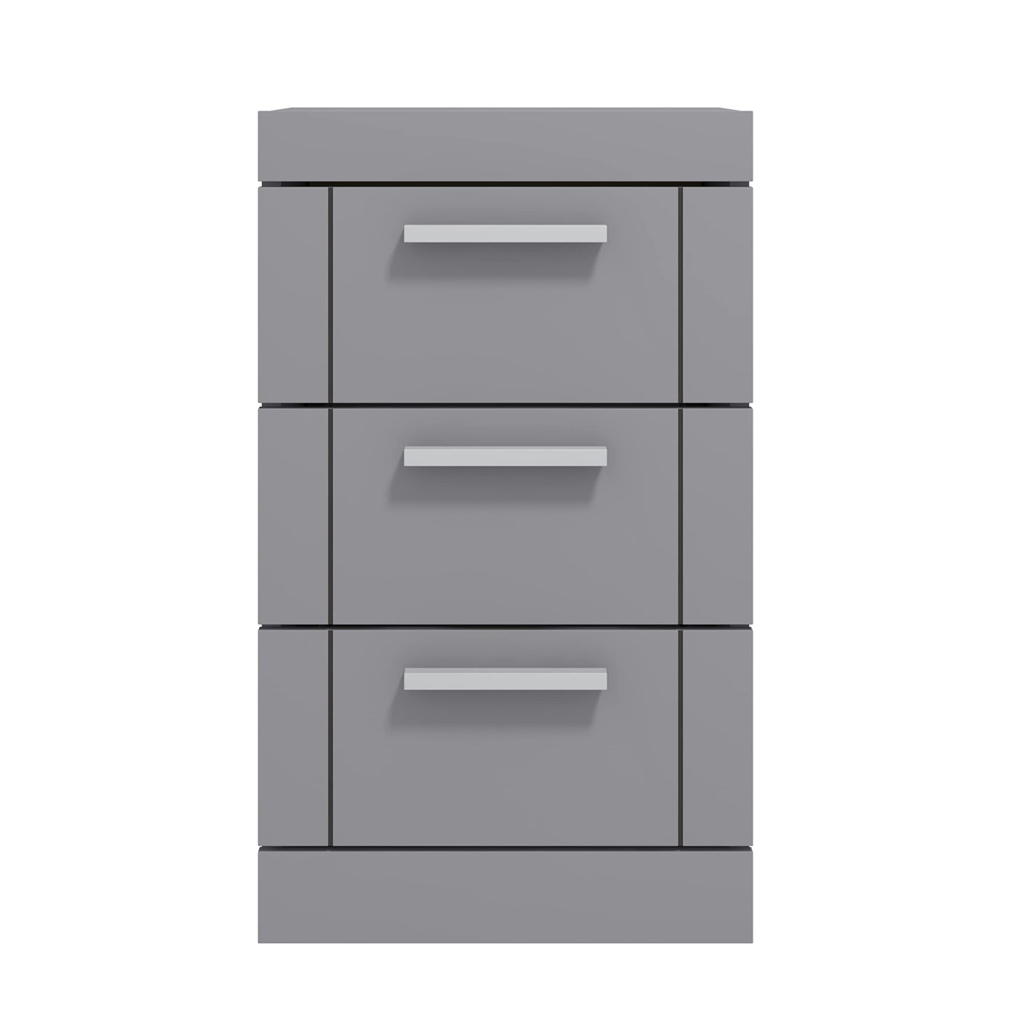 Galano Kimberley 4 Drawer Chest - Tall Drawer Chest with Storage for Bedroom - Chest of Drawers for Clothes - Storage Cabinet for Hallway, Entryway - Cool Grey