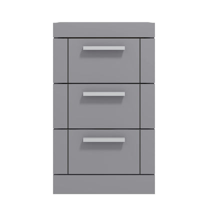 Galano Kimberley 4 Drawer Chest - Tall Drawer Chest with Storage for Bedroom - Chest of Drawers for Clothes - Storage Cabinet for Hallway, Entryway - Cool Grey