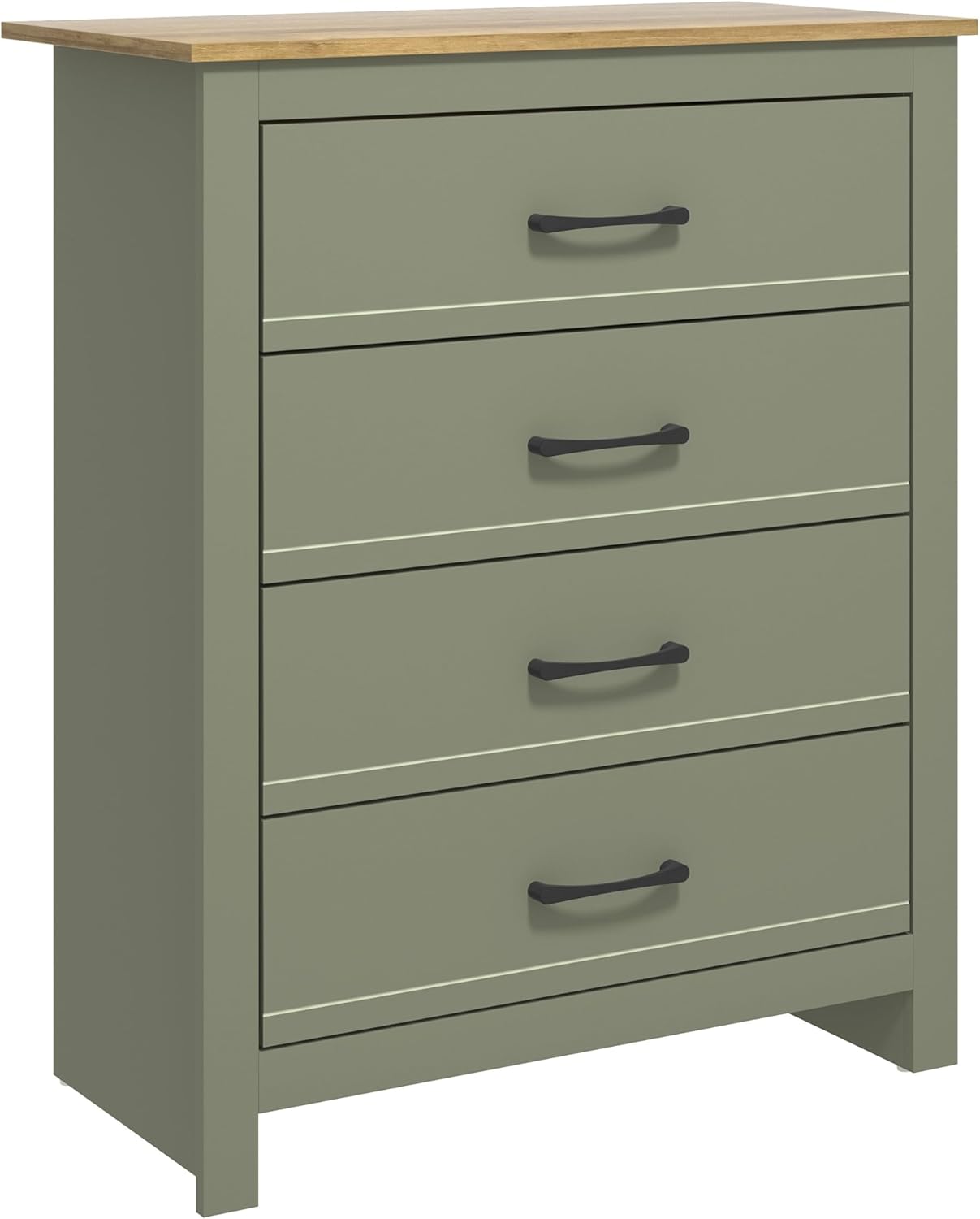 Galano Limestone 4 Drawer Chest - Chest of Drawer for Bedroom - Closet Organizers and Storage Cabinet for Hallway, Entryway - (Dark Green)