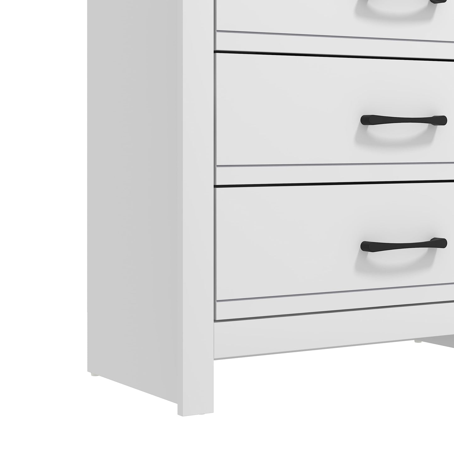 Galano Limestone Dresser - 4 Drawer Chest - Tall Drawer Chest with Storage for Bedroom - Chest of Drawers for Clothes - White, W79 x D39.5 x H95.0cm, (FG-WH-PU-4-1000-UK)