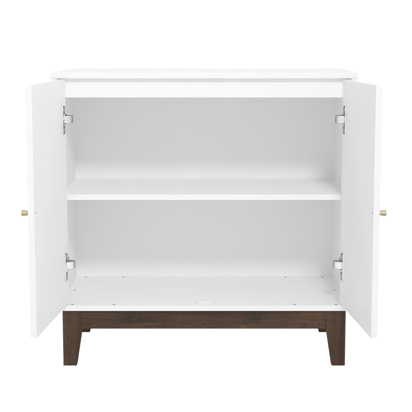 Galano Trafford 2 Door Sideboard - Storage Drawer Cabinet for Living Room, Bedroom, or Kitchen (Trafford, White)