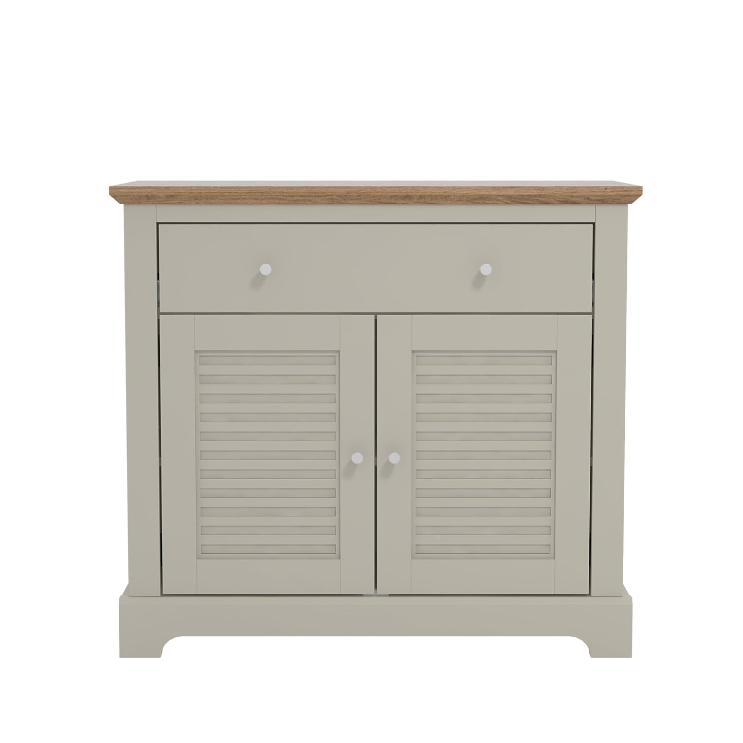 Galano Milan 3 Door 2 Drawer Sideboard - Cabinet Storage Organizer for Your Home - Storage Sideboard - Adjustable Shelves - Warm Grey Oak