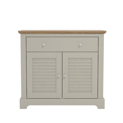 Galano Milan 3 Door 2 Drawer Sideboard - Cabinet Storage Organizer for Your Home - Storage Sideboard - Adjustable Shelves - Warm Grey Oak