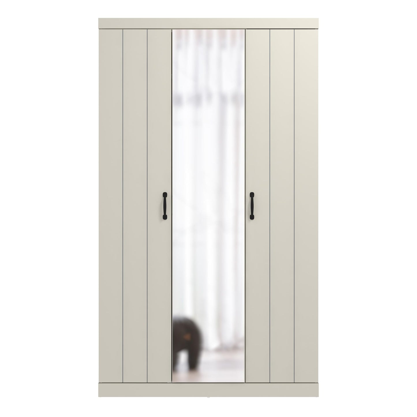 Galano Allington 2 Door Wardrobe with Mirror - Stylish & Sturdy Wardrobe - Bedrrom Furniture with Hanging Rail Storage (Light Green)