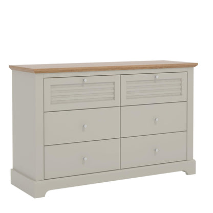 Galano Milan 4 Drawer Chest - Chest of Drawer with Storage for Bedroom - Organizers and Storage Cabinet for Hallway - Entryway or Living Room (Light Grey/Oak)