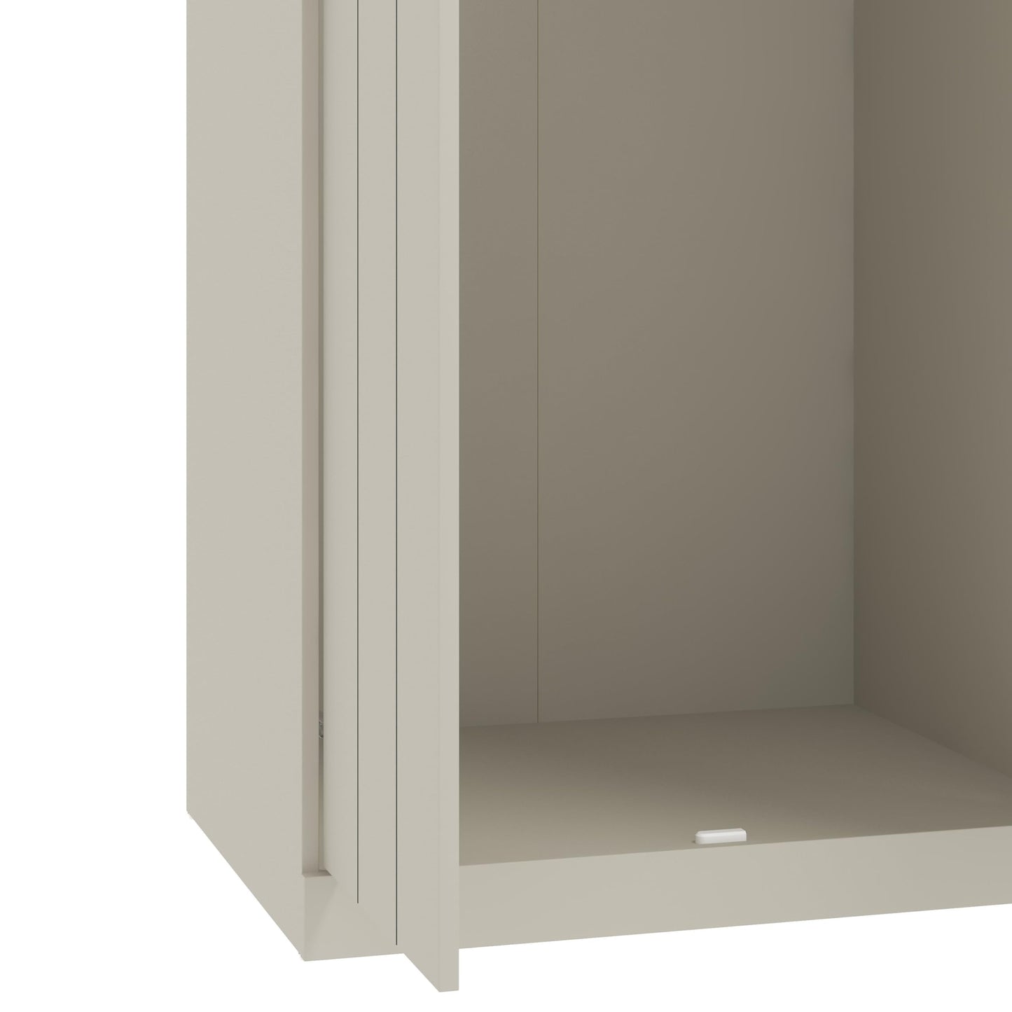 Galano Allington 2 Door Wardrobe with Mirror - Stylish & Sturdy Wardrobe - Bedrrom Furniture with Hanging Rail Storage (Light Green)