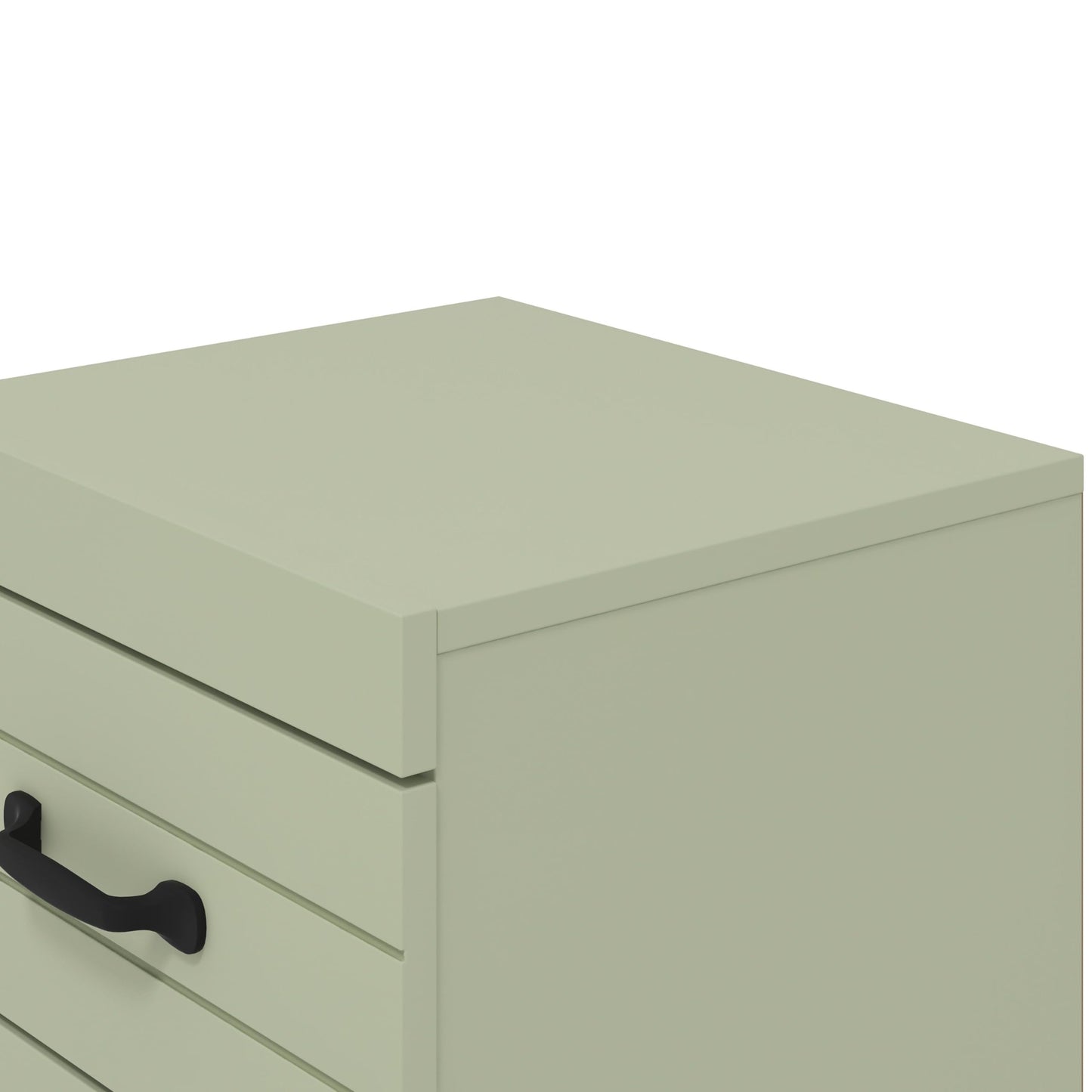 Galano Allington 3 Drawer Bedside - Small Side Table, End Table with Storage for Bedroom - Chest of Drawers for Clothes - Organizers for Hallway, Entryway, Living Room - Light Green