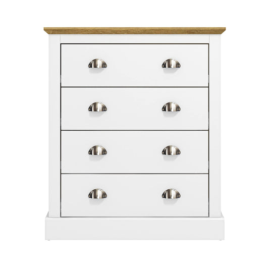 Galano Sufy 4 Drawer Chest - Wide Drawer Chest with Storage for Bedroom - Chest of Drawers for Clothes - Organizers and Storage Cabinet for Hallway - Entryway or Living Room - White