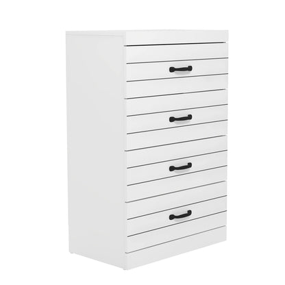 Galano Allington Dresser - 3 Drawer Chest - Small Side Table, End Table with Storage for Bedroom - Chest of Drawers for Clothes - Organizers for Hallway, Entryway, Living Room - White