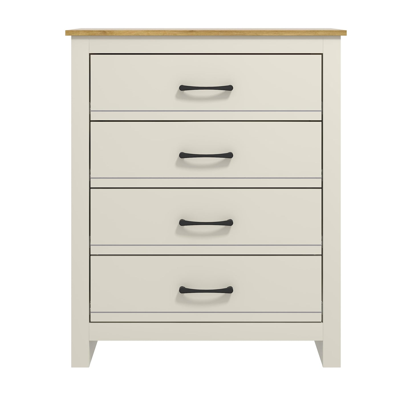 Galano Limestone 3+4 Drawer Chest - Chest of Drawer for Bedroom - Closet Organizers and Storage Cabinet for Hallway, Entryway (White)