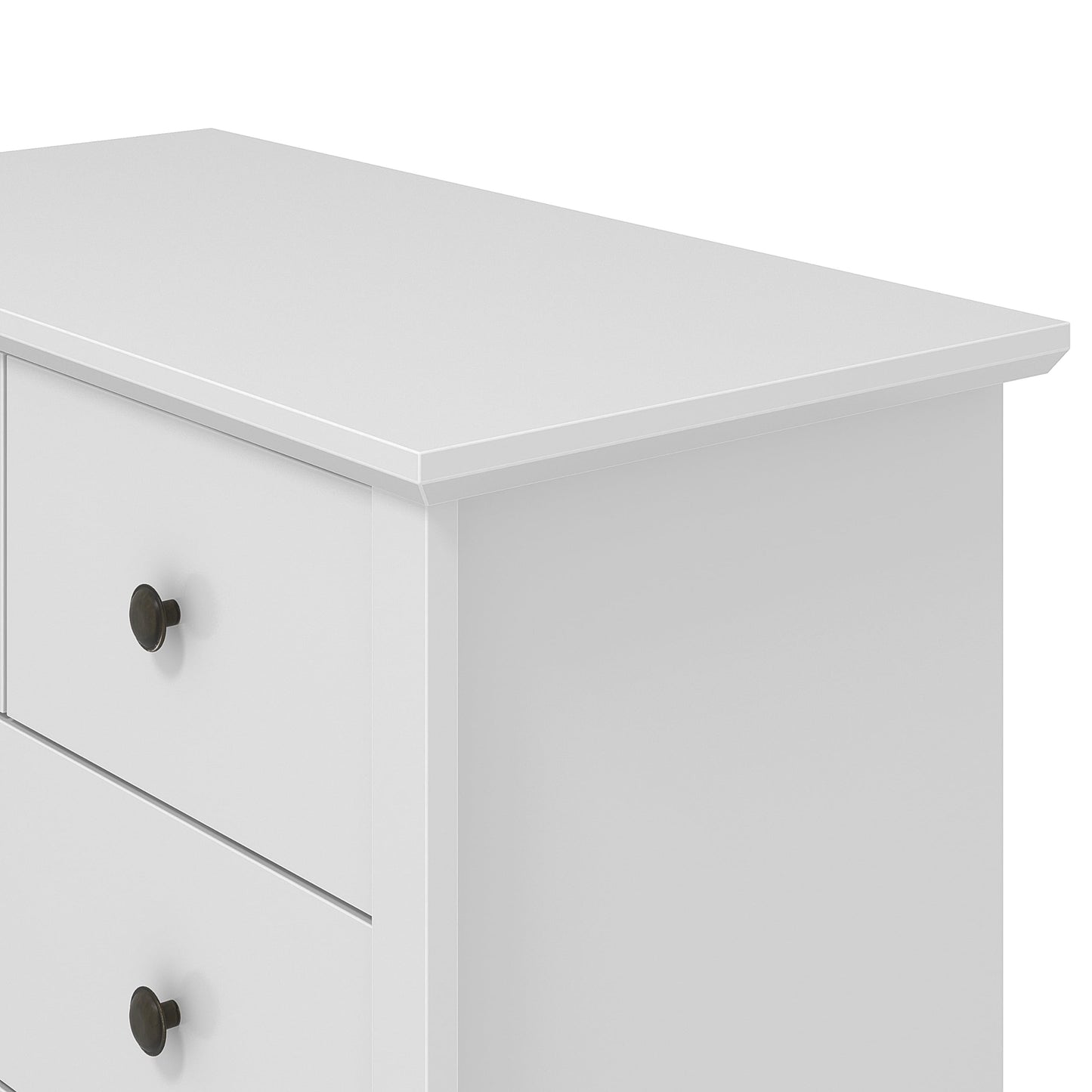 Galano Stella 3+2 Drawer Chest - Modern Cabinet with 5 Drawers - Organizers and Storage for Bedroom – Console for Entryway - Hallway or Living Room (White)