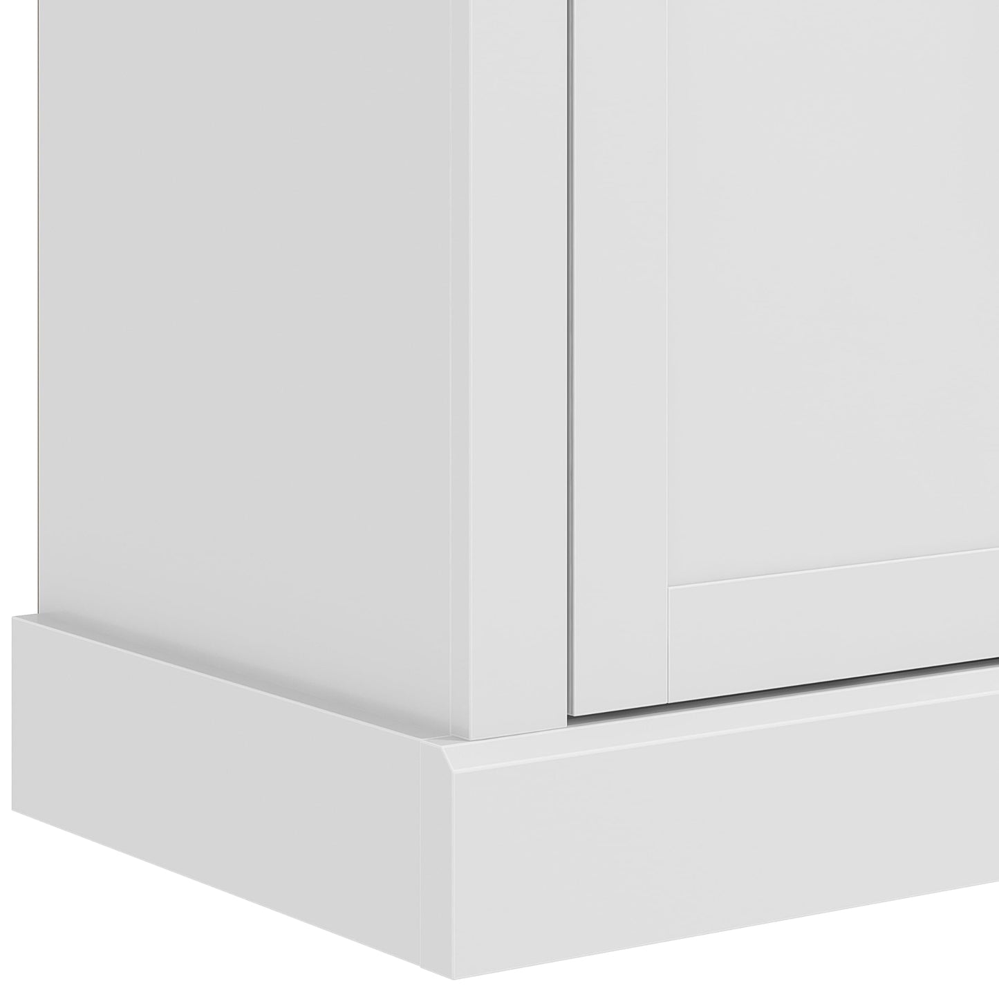 Galano Sufy 2 Door 3 Drawer Sideboard - Storage Cabinet with 2 Doors and 3 Drawers - Living Room & Hallway Storage Unit - D39.8 x W112.5 x H74.0cm (White)