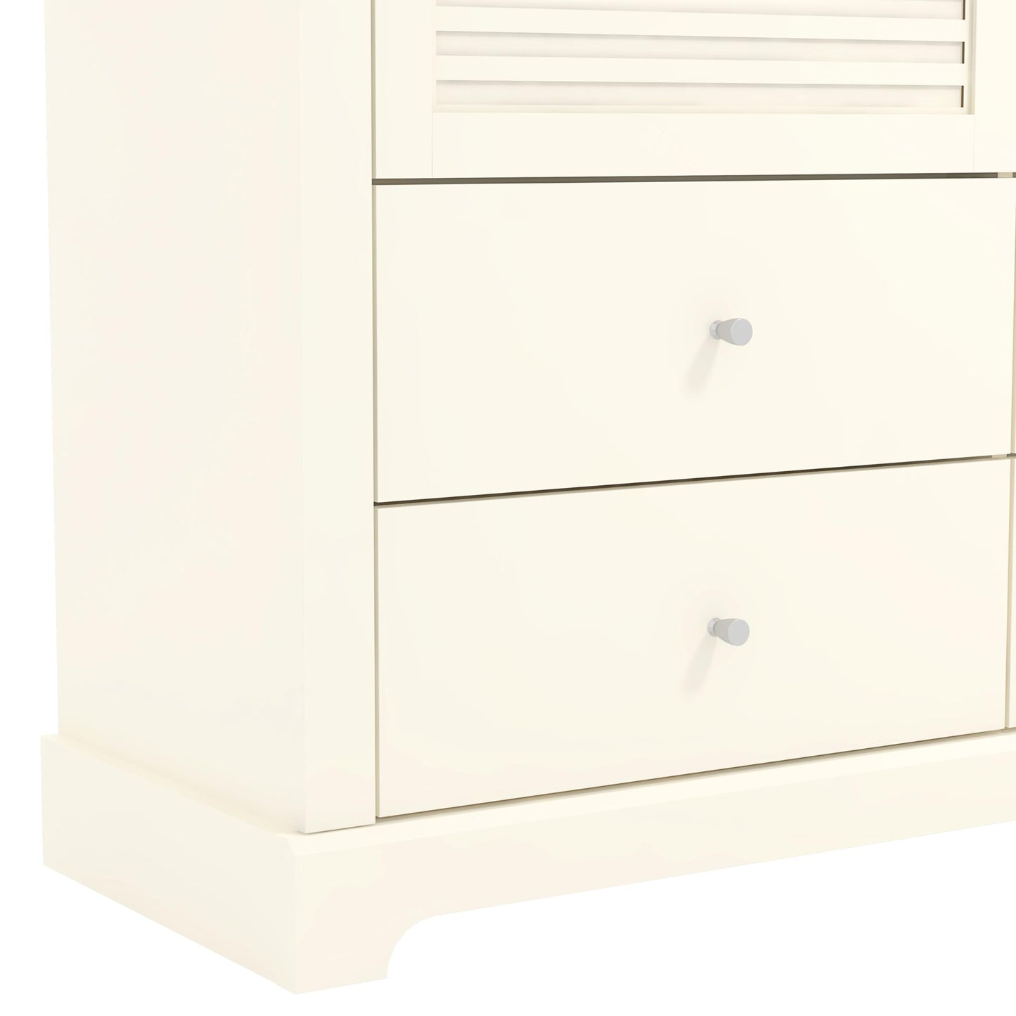 Galano Milan 4 Drawer Chest - Chest of Drawer with Storage for Bedroom - Organizers and Storage Cabinet for Hallway - Entryway or Living Room (Light Grey/Oak)