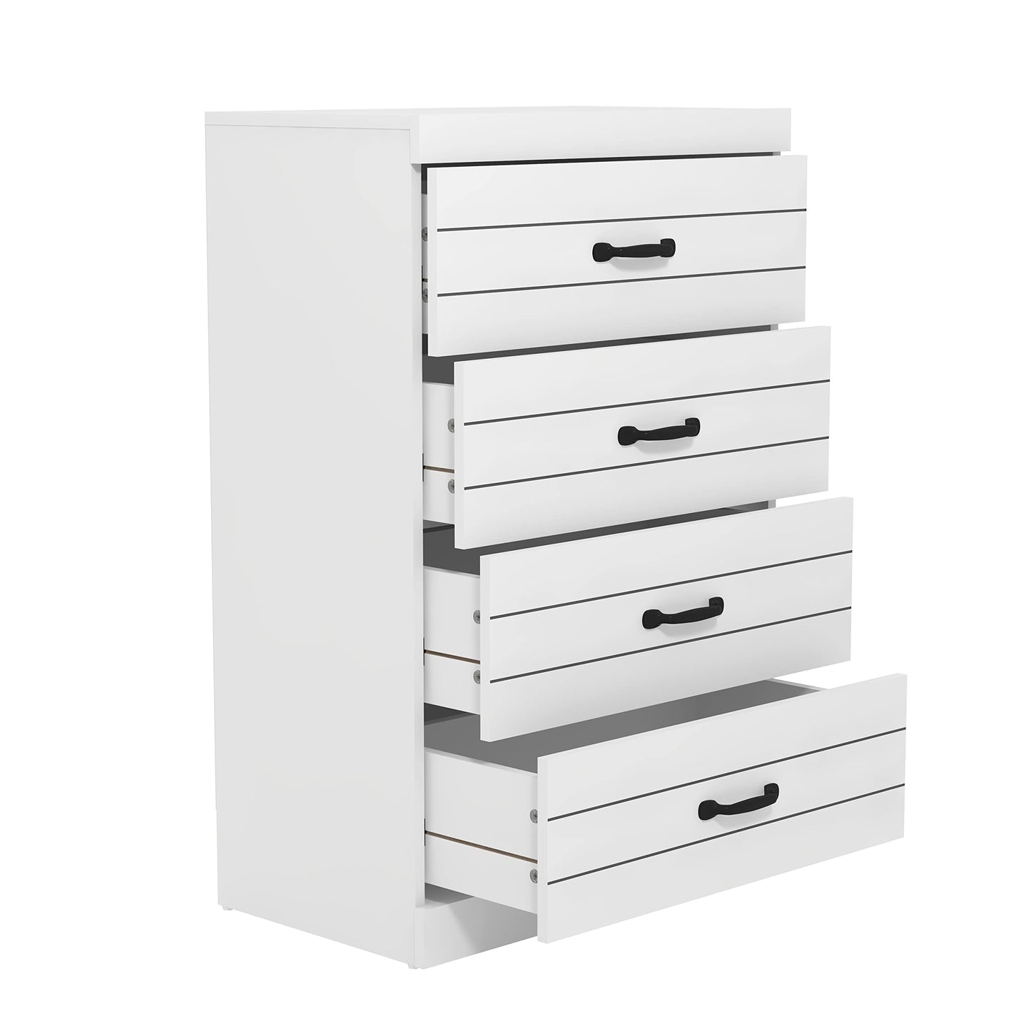 Galano Allington Dresser - 3 Drawer Chest - Small Side Table, End Table with Storage for Bedroom - Chest of Drawers for Clothes - Organizers for Hallway, Entryway, Living Room - White