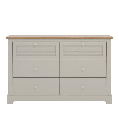 Galano Milan 4 Drawer Chest - Chest of Drawer with Storage for Bedroom - Organizers and Storage Cabinet for Hallway - Entryway or Living Room (Light Grey/Oak)