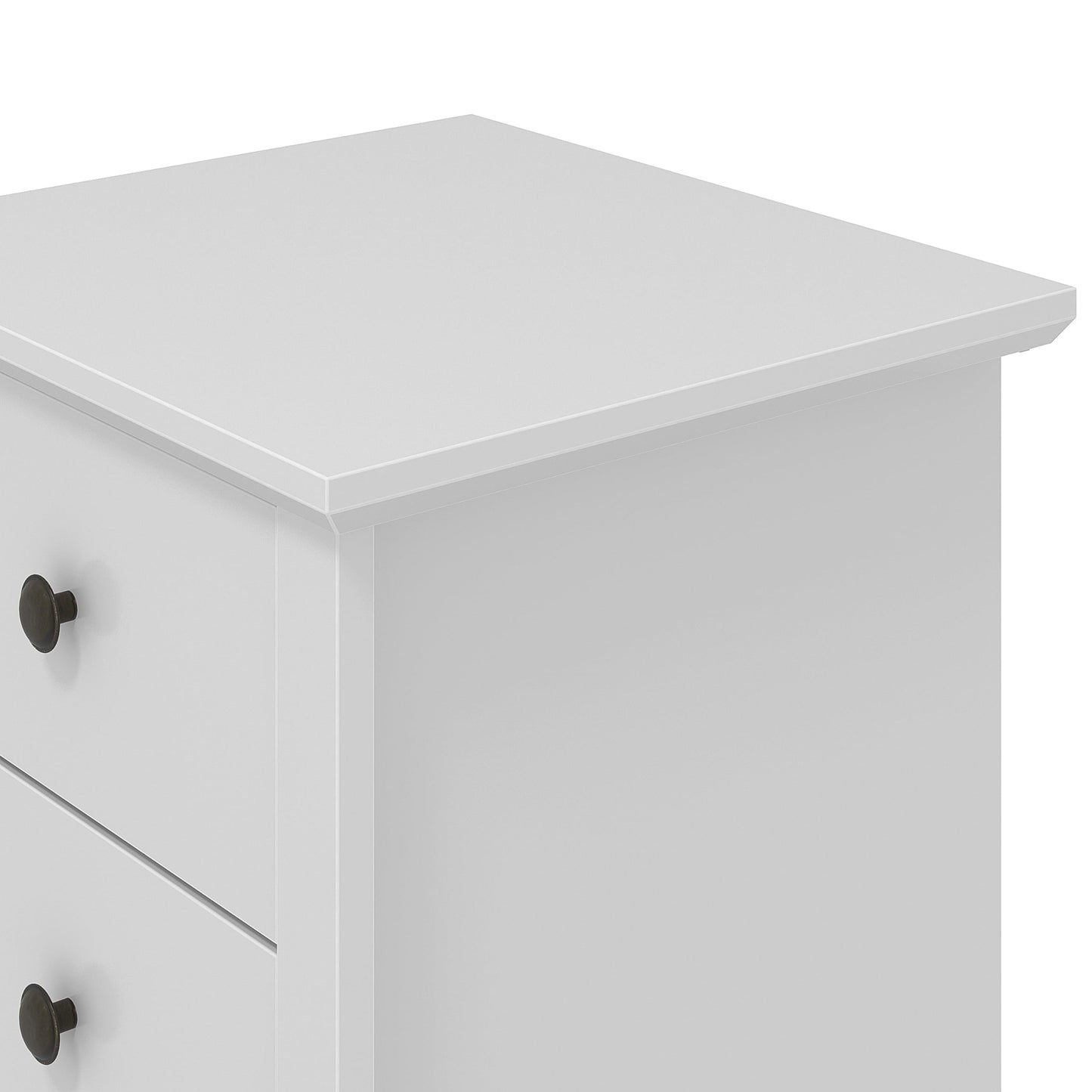 Galano Stella 2 Drawer Bedside - Modern Cabinet Organizers and Storage for Bedroom – Console for Entryway - Hallway or Living Room (White)