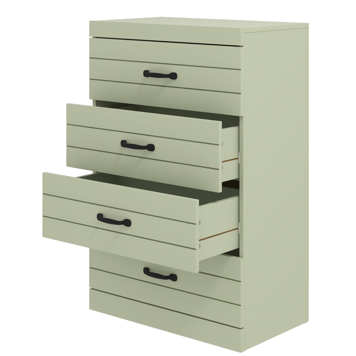 Galano Allington 4 Drawer Chest - Tall Drawer Chest with Storage for Bedroom - Chest of Drawers for Clothes - Storage Cabinet for Hallway, Entryway - Light Green