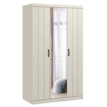 Galano Allington 2 Door Wardrobe with Mirror - Stylish & Sturdy Wardrobe - Bedrrom Furniture with Hanging Rail Storage (Light Green)