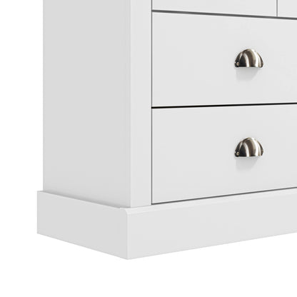 Galano Sufy 3 plus 4 Drawer Chest - Wide Drawer Chest with Storage for Bedroom - Chest of Drawers for Clothes - Closet Organizers and Storage Cabinet for Hallway, Entryway - Light Grey