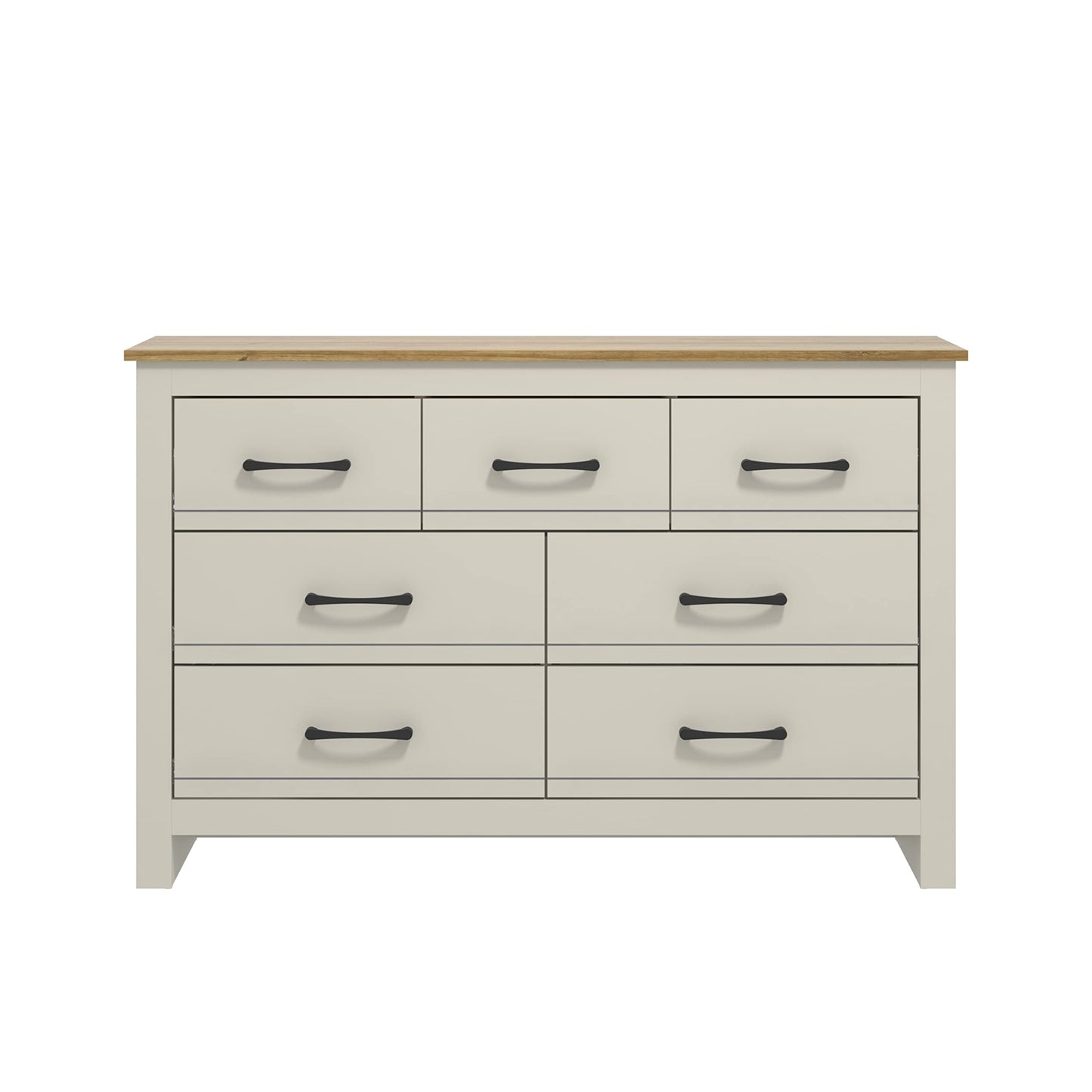 Galano Limestone 3+4 Drawer Chest - Chest of Drawer for Bedroom - Closet Organizers and Storage Cabinet for Hallway, Entryway (White)