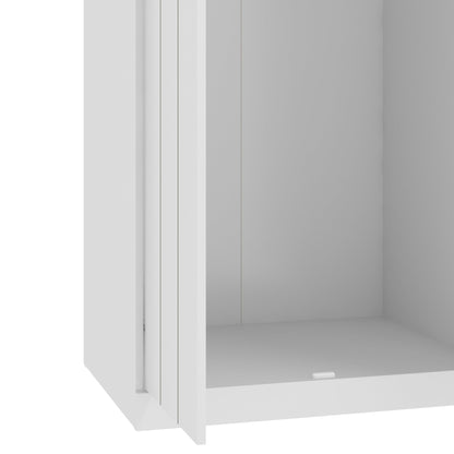 Galano Allington 2 Door Wardrobe with Mirror - Stylish & Sturdy Wardrobe - Bedrrom Furniture with Hanging Rail Storage (Light Green)