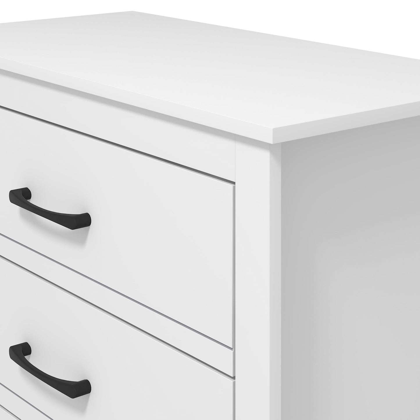 Galano Limestone Dresser - 4 Drawer Chest - Tall Drawer Chest with Storage for Bedroom - Chest of Drawers for Clothes - White, W79 x D39.5 x H95.0cm, (FG-WH-PU-4-1000-UK)