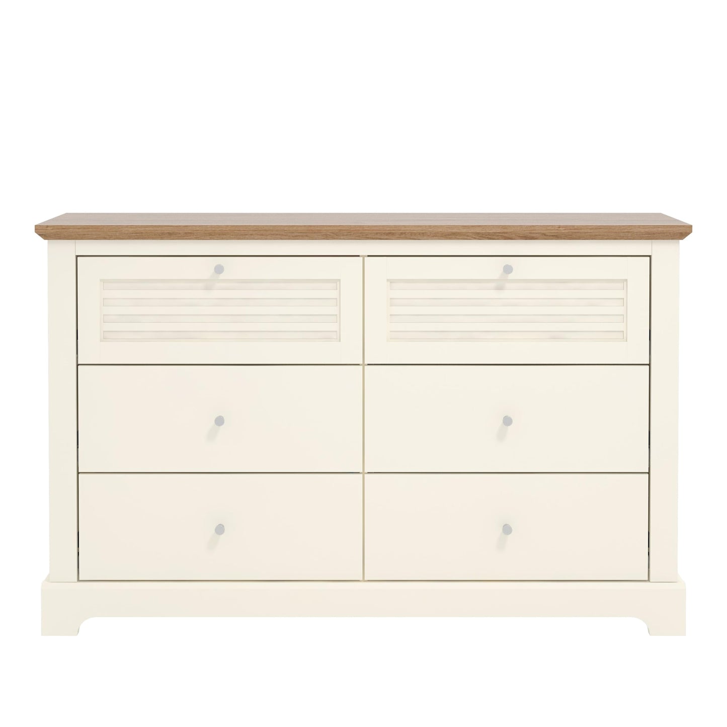 Galano Milan 4 Drawer Chest - Chest of Drawer with Storage for Bedroom - Organizers and Storage Cabinet for Hallway - Entryway or Living Room (Light Grey/Oak)