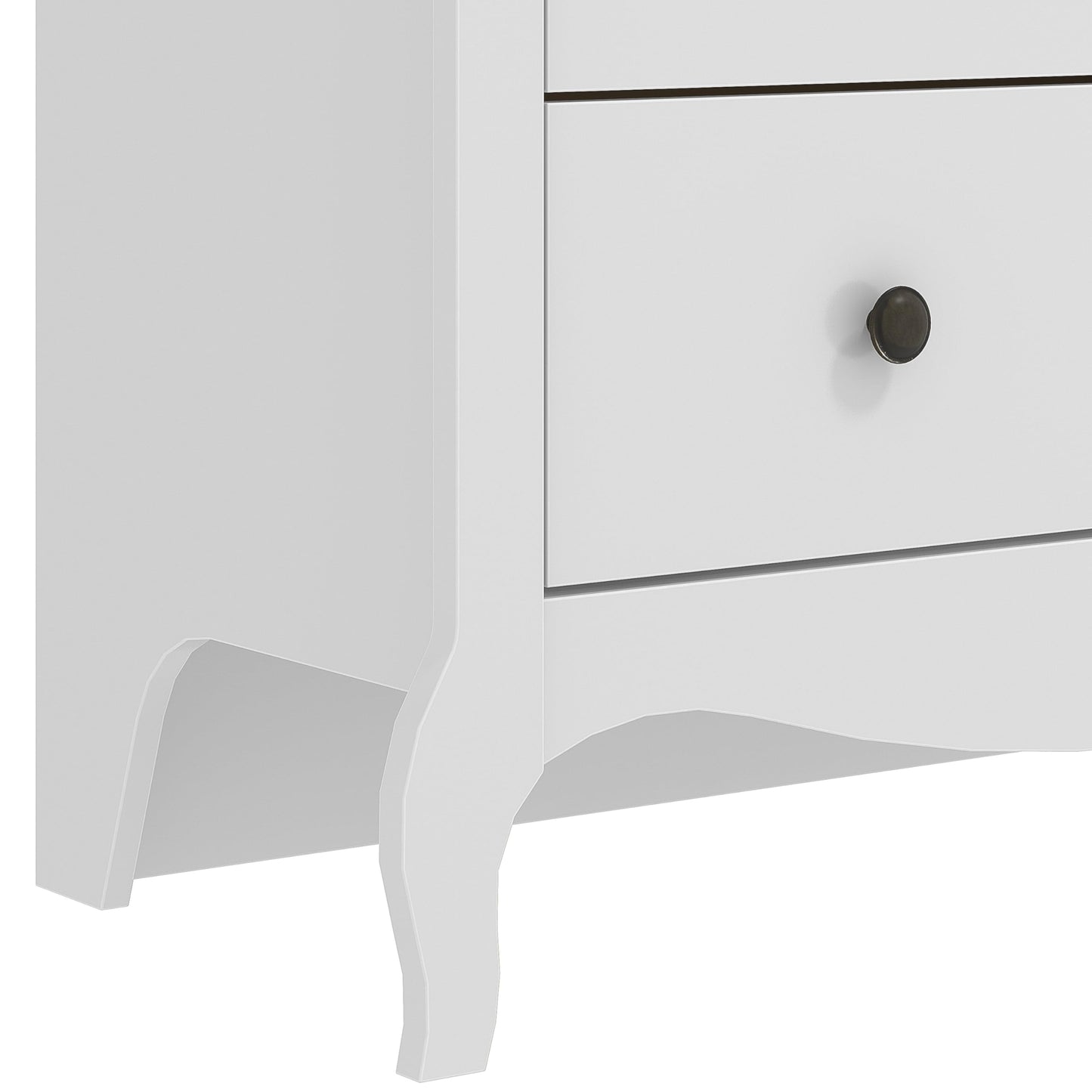 Galano Stella 3+2 Drawer Chest - Modern Cabinet with 5 Drawers - Organizers and Storage for Bedroom – Console for Entryway - Hallway or Living Room (White)