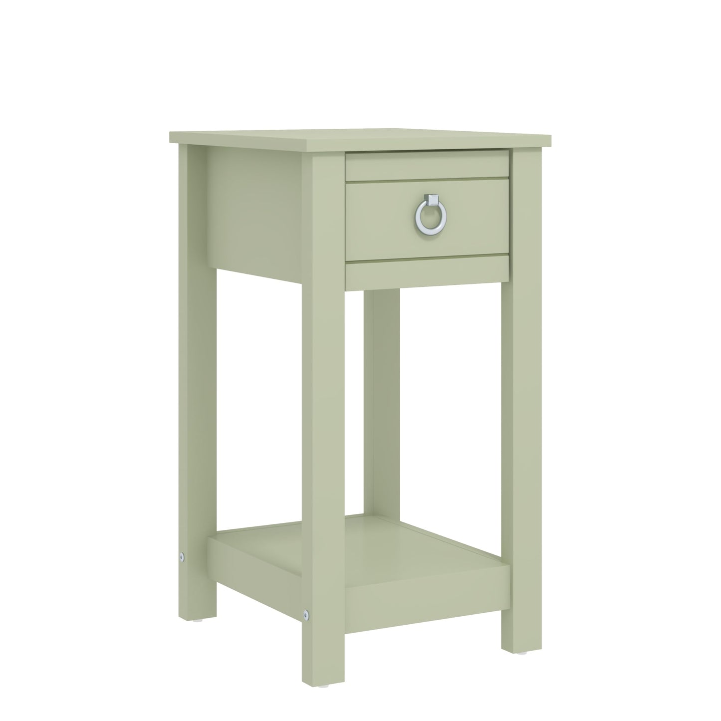 Galano Laurel Bedside Table, Stylish and Slim Side Table, Organizers and Storage Cabinet for Hallway, Entryway or Bedroom (Light Green)