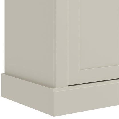 Galano Sufy 2 Door 3 Drawer Sideboard - Storage Cabinet with 2 Doors and 3 Drawers - Living Room & Hallway Storage Unit - D39.8 x W112.5 x H74.0cm (White)