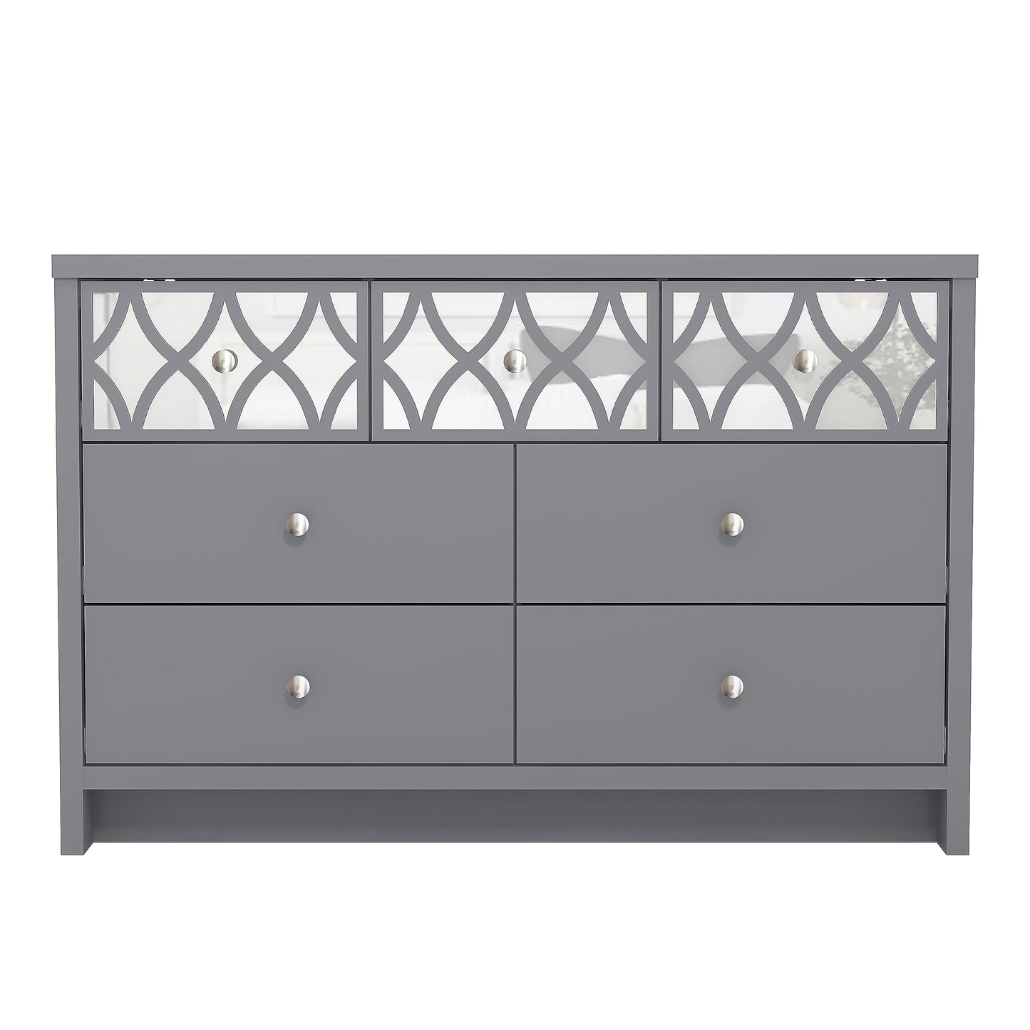 Galano Iris 2 Door 1 Drawer Wardrobe - Bedroom Furniture Unit with Hanging Rail Storage and Drawer, Wardrobe Storage Organizer - Grey