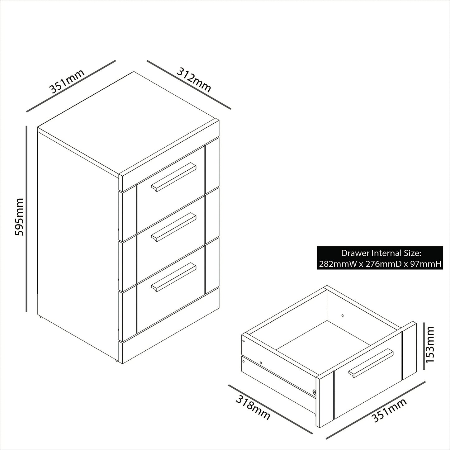 Galano Kimberley 4 Drawer Chest - Tall Drawer Chest with Storage for Bedroom - Chest of Drawers for Clothes - Storage Cabinet for Hallway, Entryway - Cool Grey