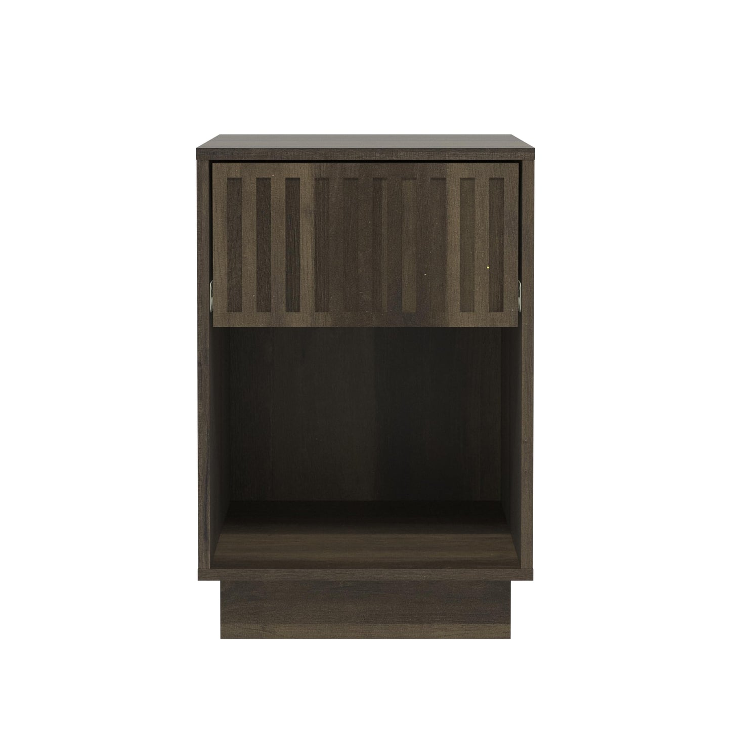 Galano Ryuki 1 Drawer Side Table with Shelf - Storage Cabinet for Hallway - Entryway - Foyer - Living Room - Bedroom - Space Saving (Riviera Eichi)