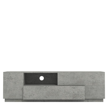 Galano Paxton TV Unit, Entertainment Centre for up to 60" TV, TV Stand Cabinet for Living Room, Large Storage (Concrete)