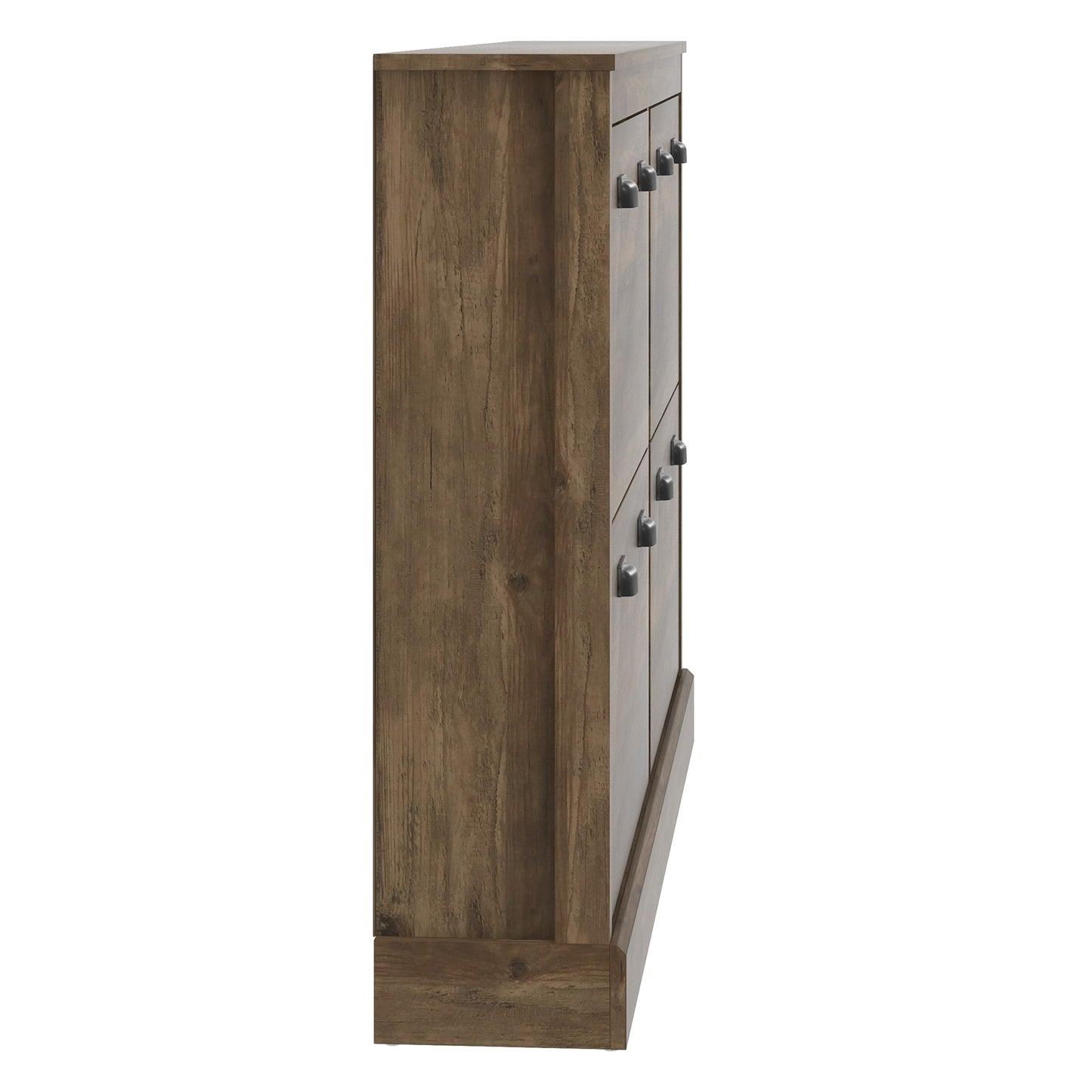 Galano Bristol 4 Door Shoe Cabinet - Slim Storage Cabinet - Organizers and Storage Cabinet for Hallway - Entryway or Living Room (Bristol, Dusty Grey Oak)