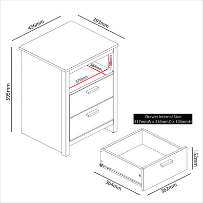 Galano Bonny 3 Door Wardrobe - Bedroom Furniture Unit with Hanging Rail Storage and Drawer, Wardrobe Storage Organizer (Oak)