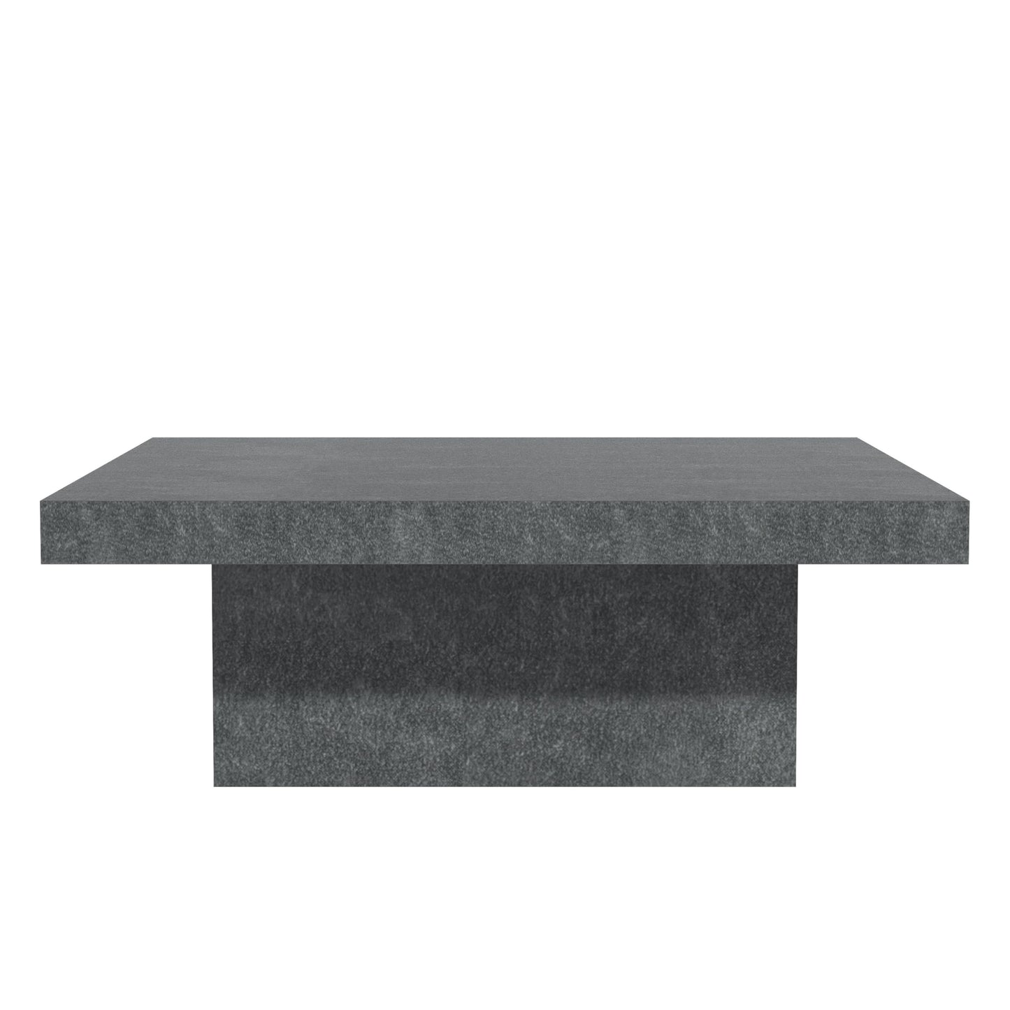 Galano Carmelo Coffee Table, Modern Industrial Top Coffee Table, Square Center Table for Living Room, Office, Balcony, 35.43" D x 35.43" W x 12.28" H, Concrete Cool Grey