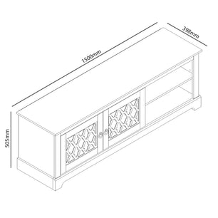 Galano Novara Wide TV Unit, Entertainment Centre for up to 65