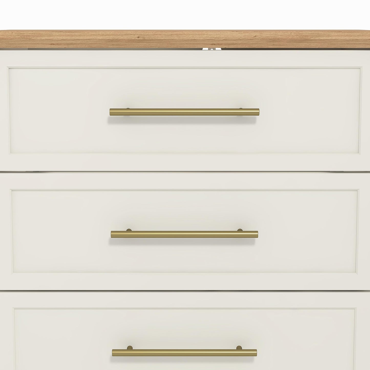 Galano Cleverton 4 Drawer Chest - Chest of Drawers with Storage for Bedroom - Closet Organizers and Storage Cabinet for Hallway, Entryway (Light Grey/Oak)