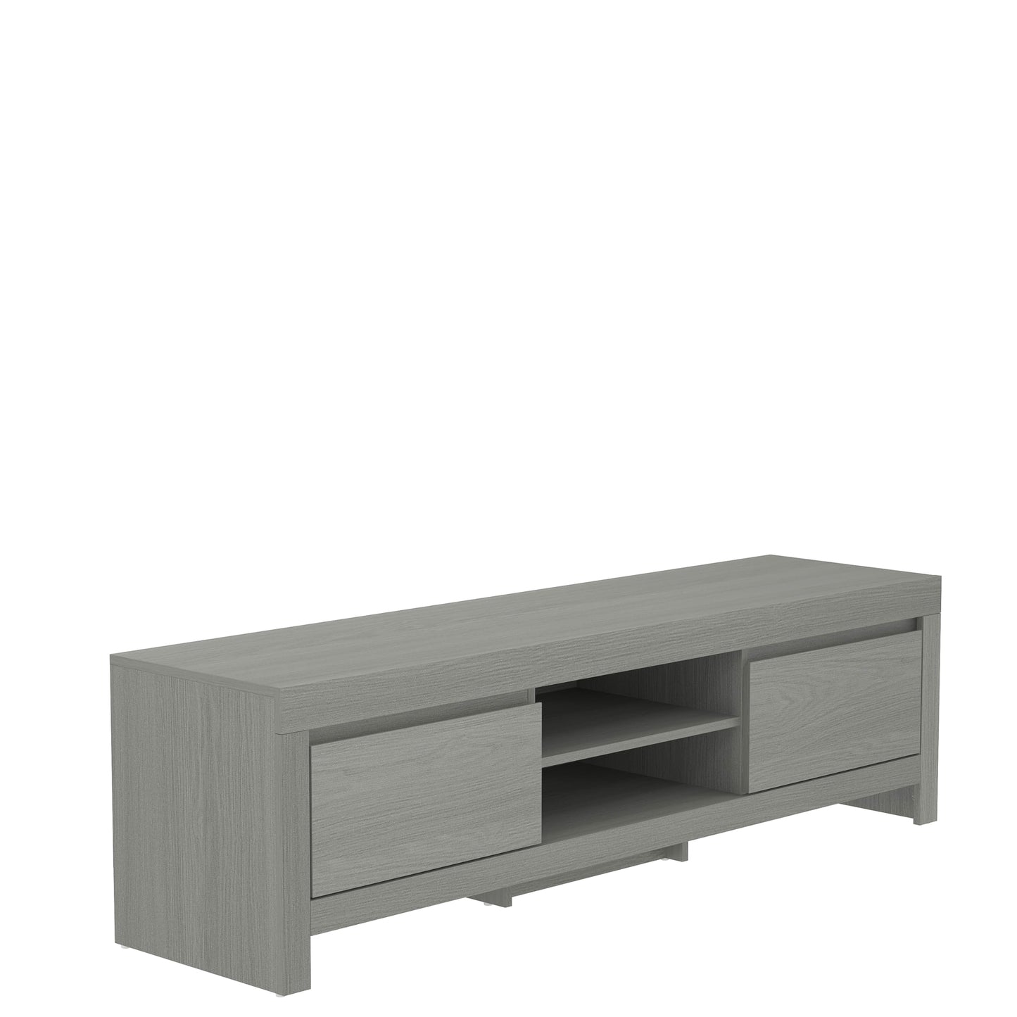 Galano Cubbot Wide TV Unit - Entertainment Centre for up to 55" TV - TV Unit with 2 Drawers with Centre Shelf - TV Stand Cabinet for Living Room - Dark Grey