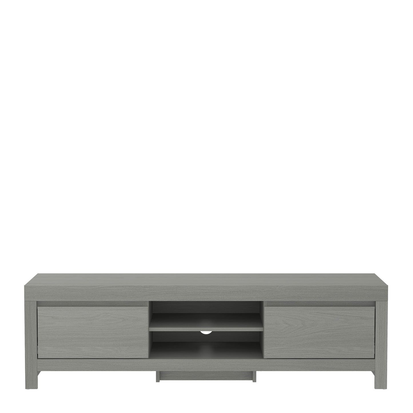 Galano Cubbot Wide TV Unit - Entertainment Centre for up to 55" TV - TV Unit with 2 Drawers with Centre Shelf - TV Stand Cabinet for Living Room - Dark Grey